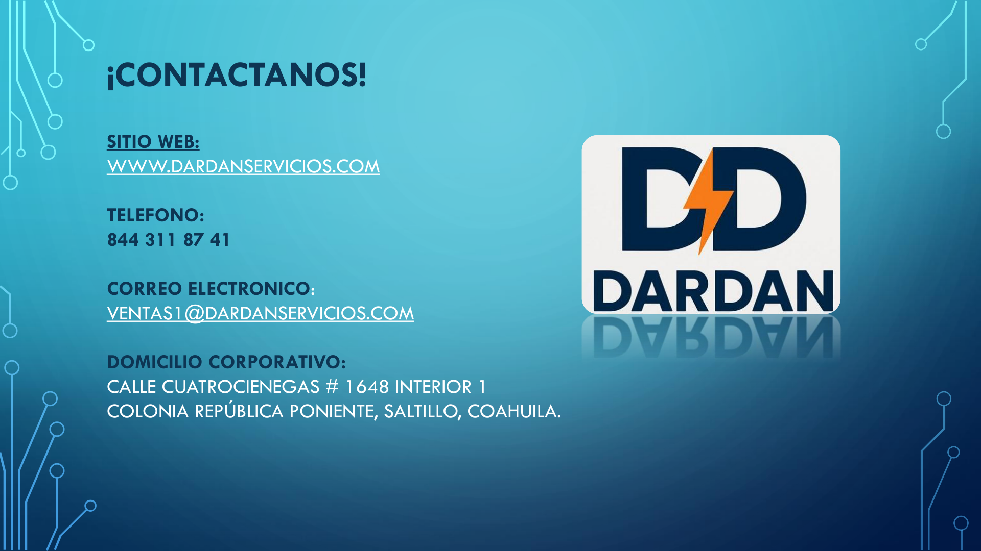 Presentación de DARDAN